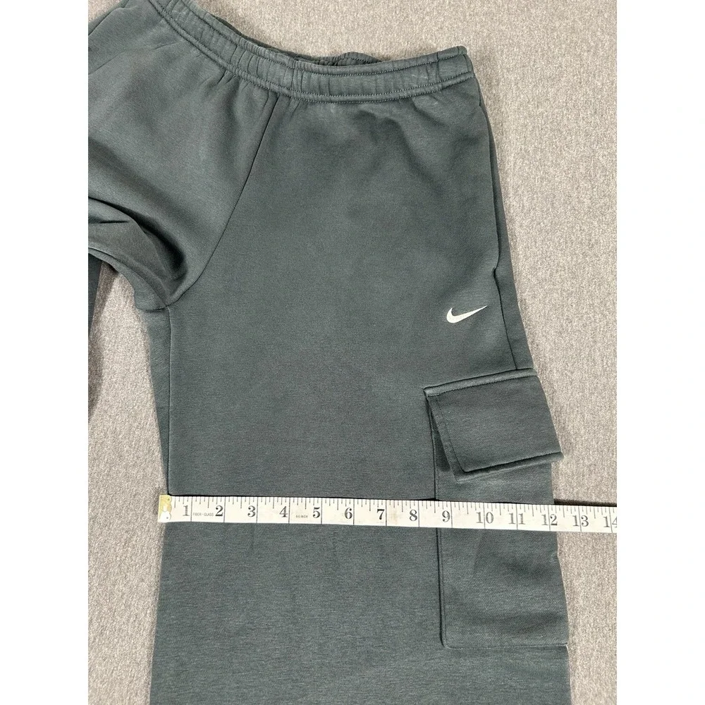Nike Sportswear Cargo Sweatpants Mens Gray Fleece Wide Leg Baggy Jogger Pants S